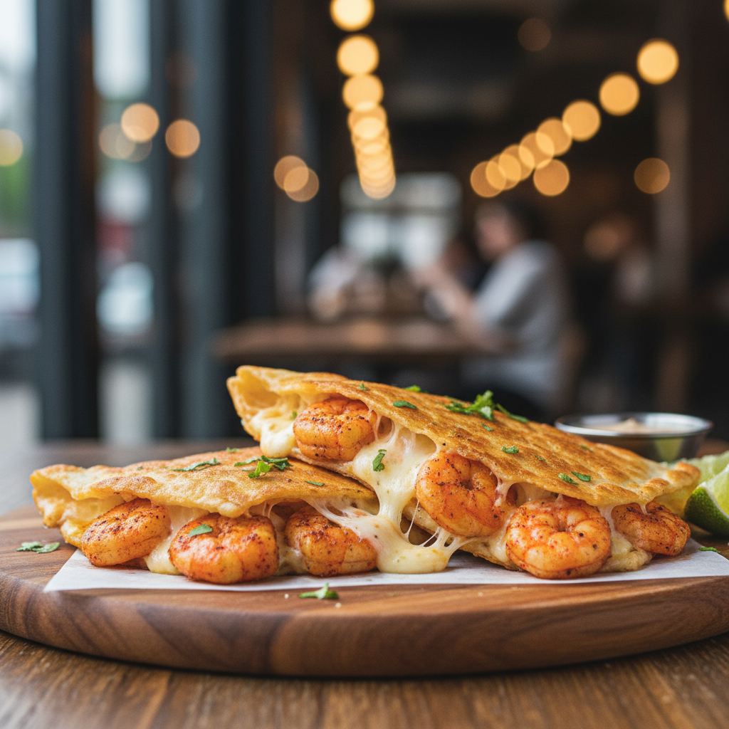 Shrimp quesadilla