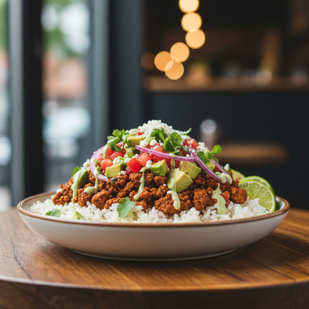Taco bowl (turkey)
